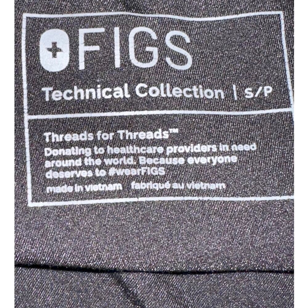 FIGS Technical Collection Scrub Pants Bundle Lot of 2 Women Small Black Stretch - Picture 5 of 7